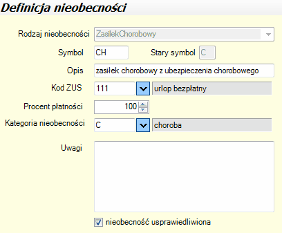 Kody dni absencji_okno_szczegolowe